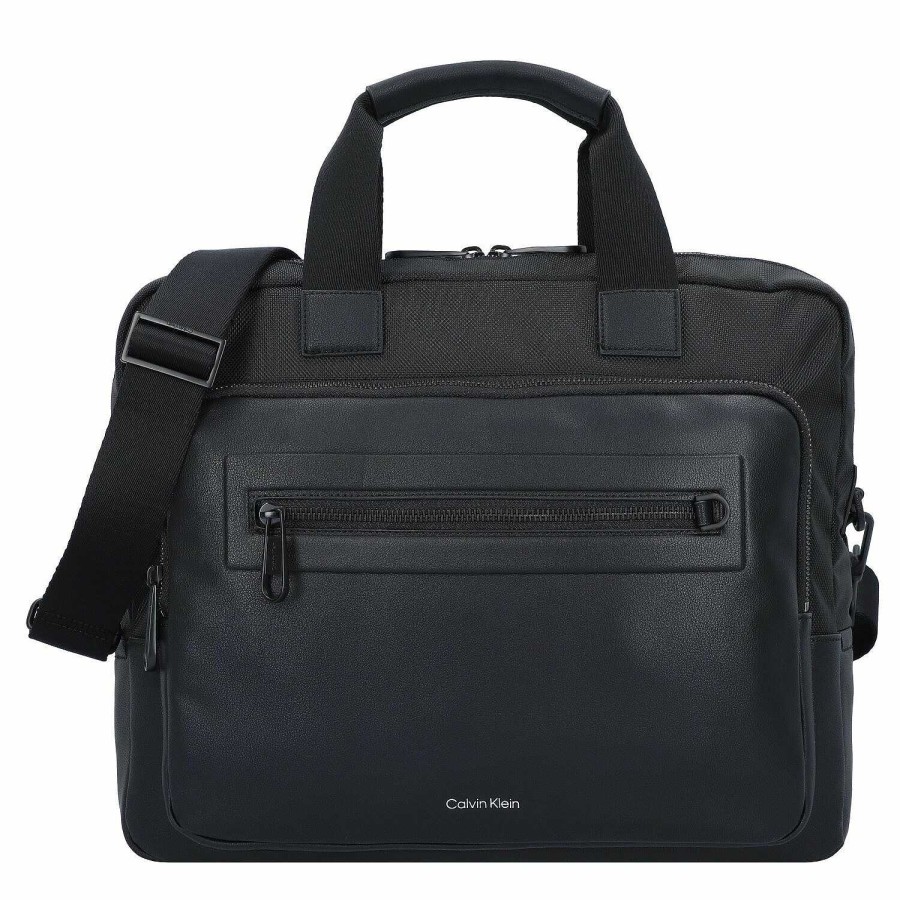 Business Calvin Klein | Calvin Klein Ck Elevated Briefcase 38.5 Cm Laptop Compartment