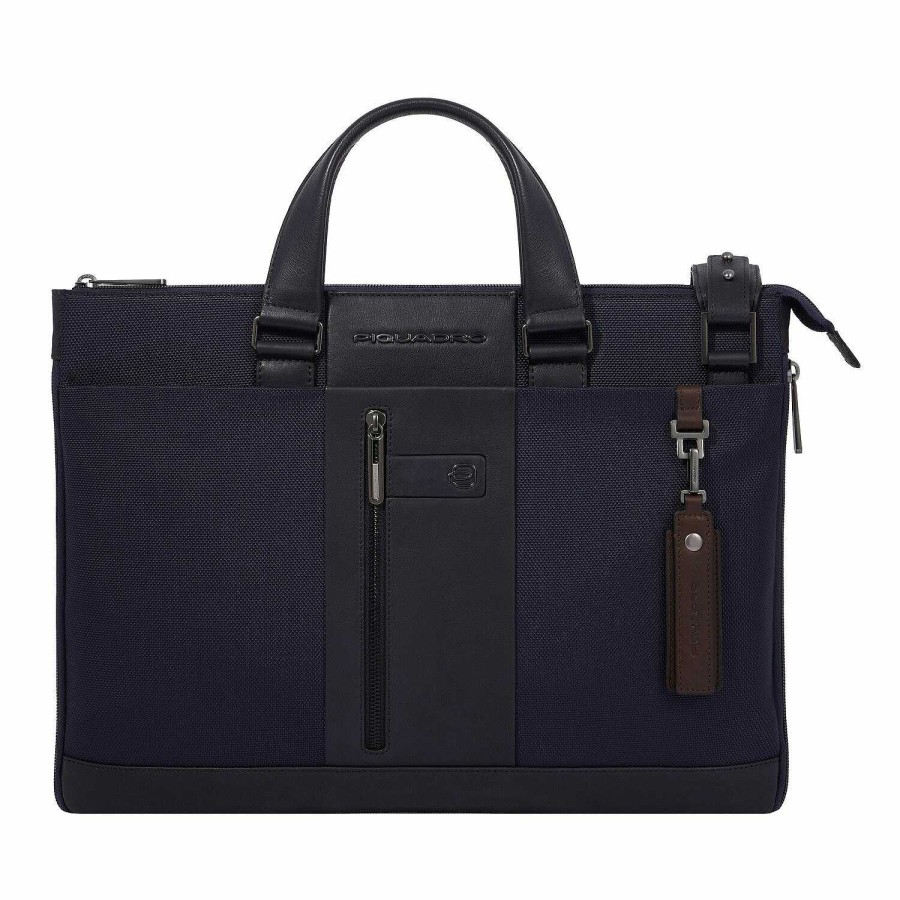 Business Piquadro | Piquadro Letter 2 Briefcase Rfid Protection Leather 42 Cm Laptop Compartment