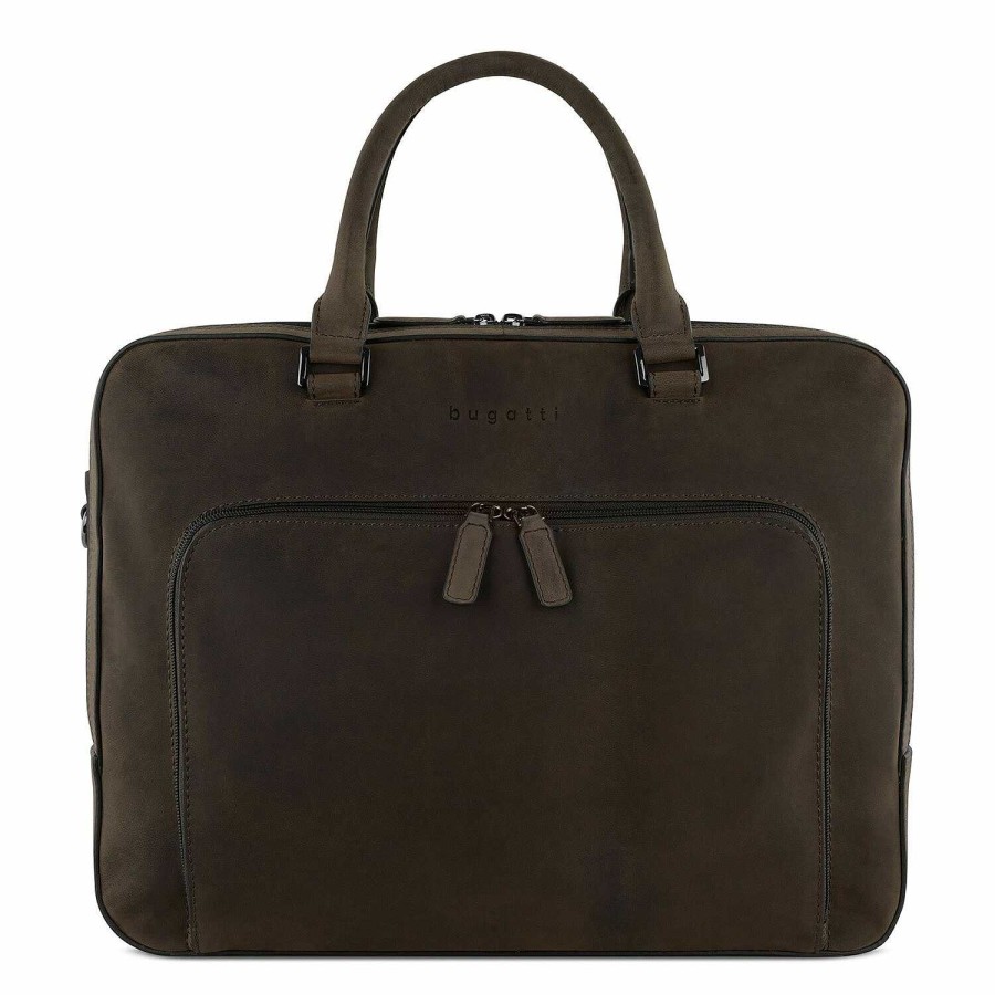 Business bugatti | Bugatti Luca Briefcase Leather 39 Cm Laptop Compartment