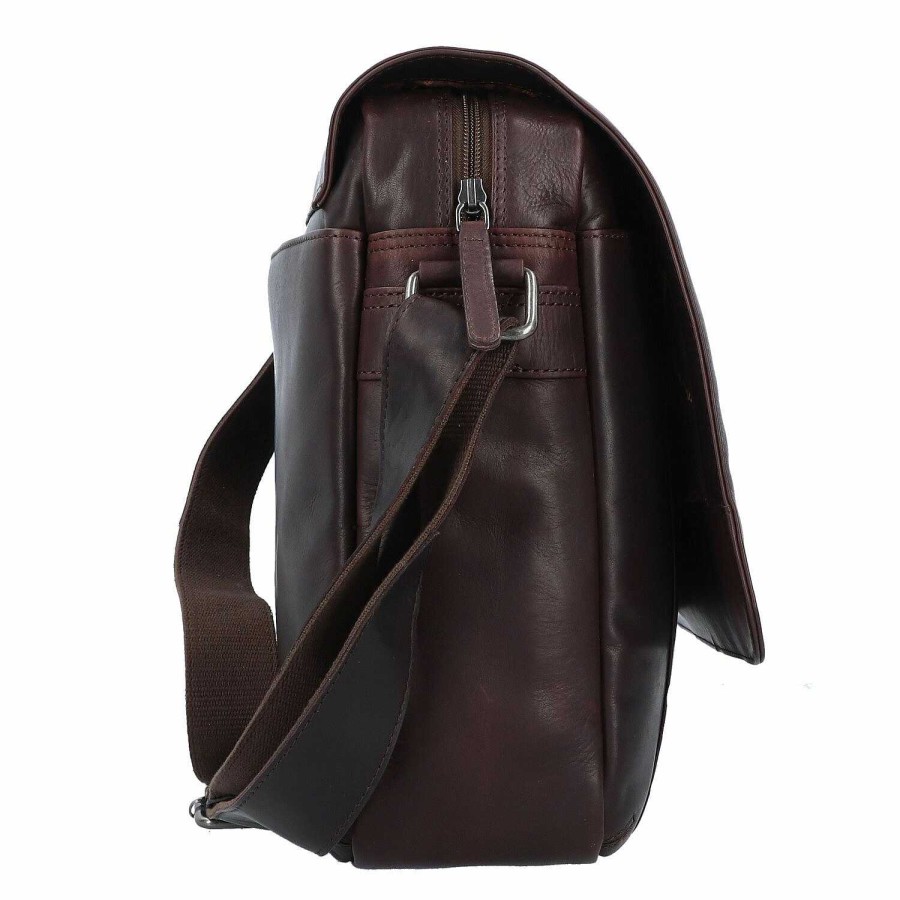 Business The Chesterfield Brand | The Chesterfield Brand Wax Pull Up Messenger Leather 40 Cm Laptop Compartment