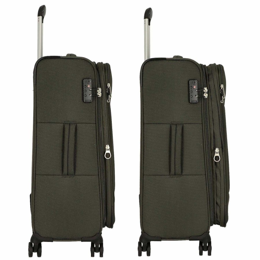 Travel Luggage Worldpack | Worldpack Victoria 4-Wheel Suitcase Set 3-Piece With Expansion Fold