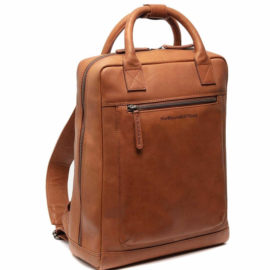 Business The Chesterfield Brand | The Chesterfield Brand Wax Pull Up Georgia Backpack Leather 36 Cm Laptop Compartment