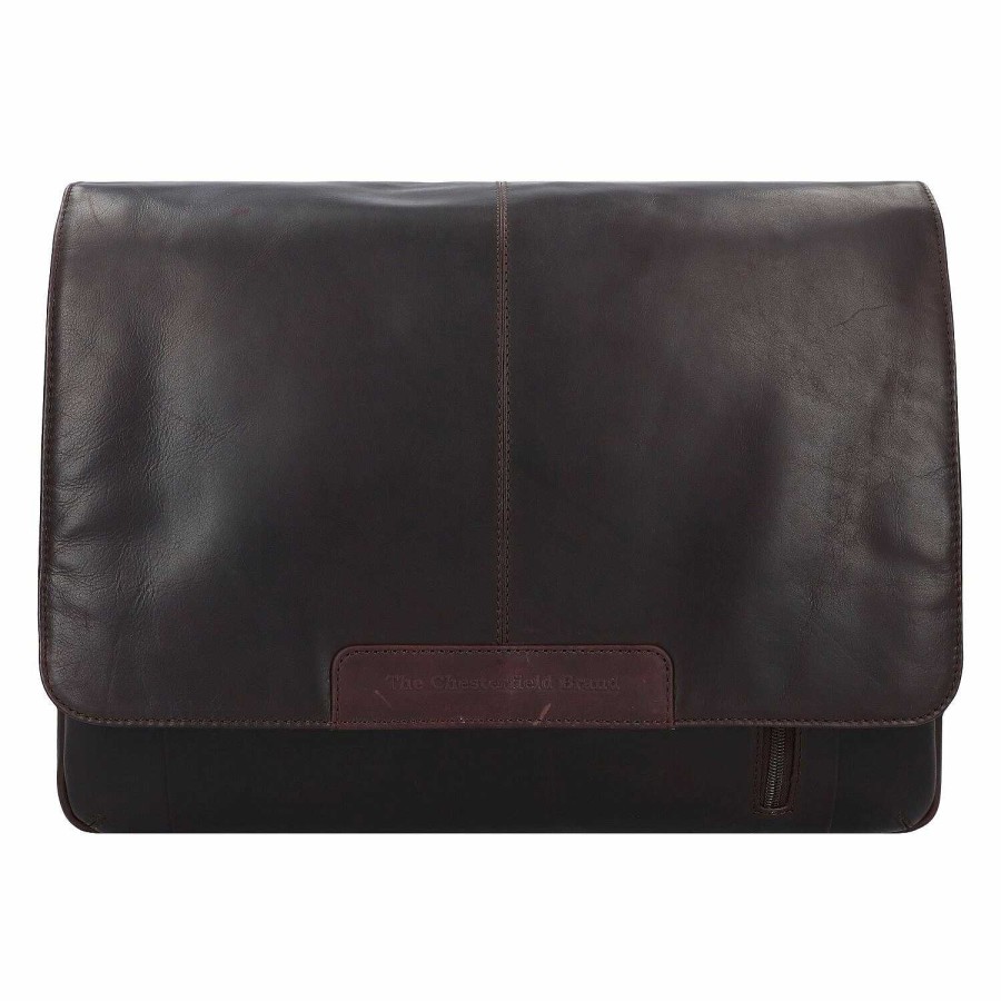 Business The Chesterfield Brand | The Chesterfield Brand Wax Pull Up Messenger Leather 40 Cm Laptop Compartment