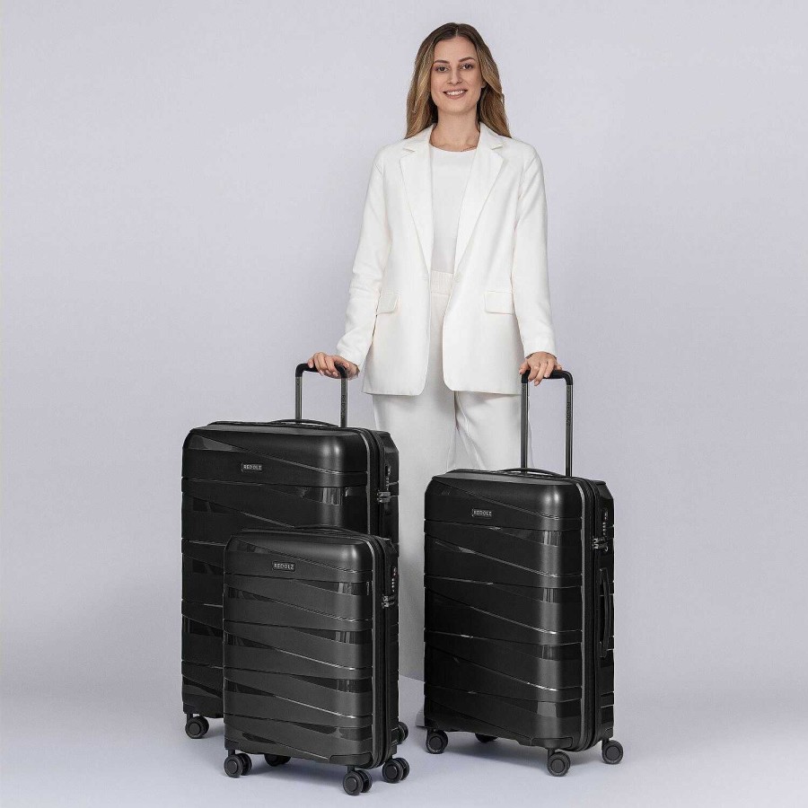 Travel Luggage Redolz | Redolz Essentials 10 3-Set 4-Wheel Suitcase Set 3-Piece