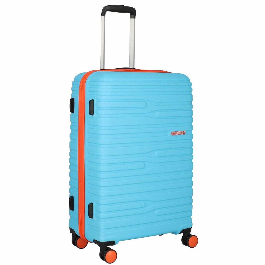 Travel Luggage American Tourister | American Tourister Wavestream 4 Wheel Suitcase Set 3 Pieces