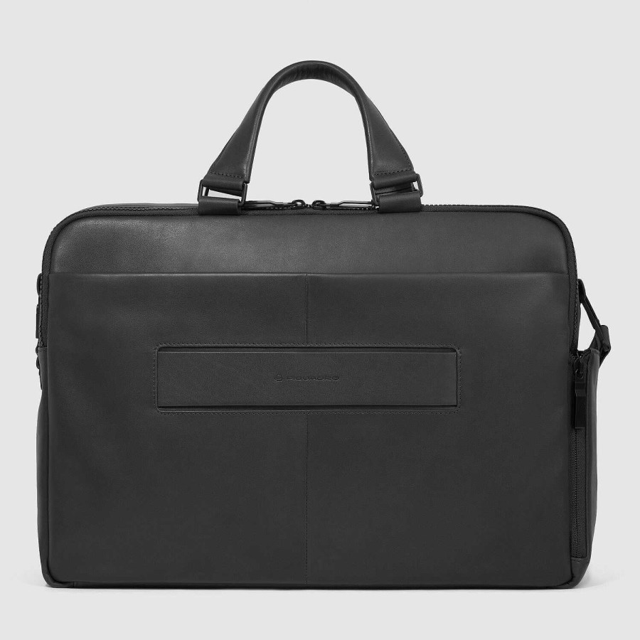 Business Piquadro | Piquadro David Briefcase Leather 42 Cm Laptop Compartment