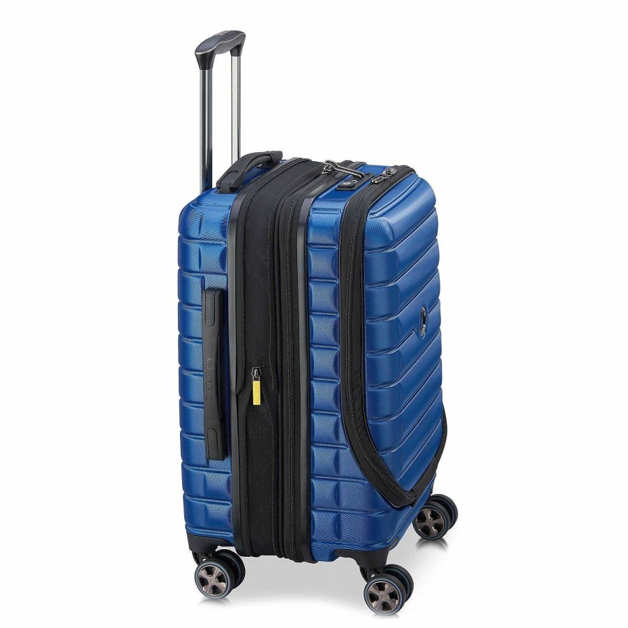 Travel Luggage Delsey Paris | Delsey Paris Shadow 5.0 4-Wheel Cabin Trolley 55 Cm Laptop Compartment With Expansion Fold