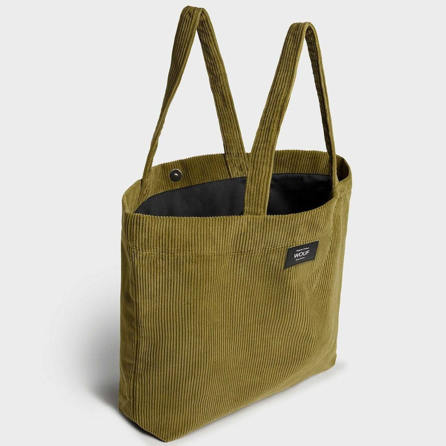 Bags Wouf | Wouf Corduroy Foldable Shopping Bag 40 Cm