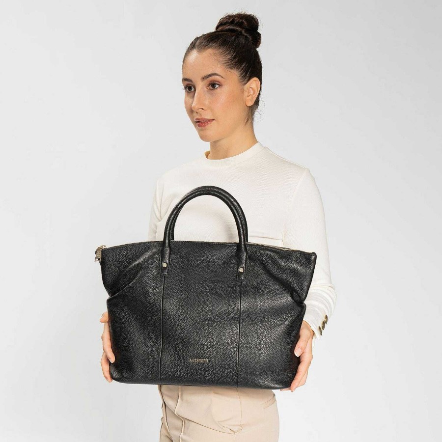 Bags Lazarotti | Lazarotti Bologna Leather Shopper Bag Leather 36 Cm