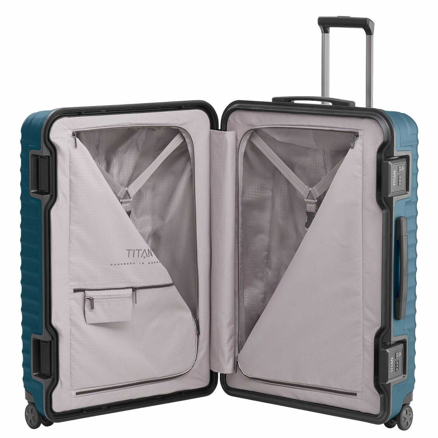 Travel Luggage Titan | Titan Litron Frame 4 Wheels Trolley 75 Cm