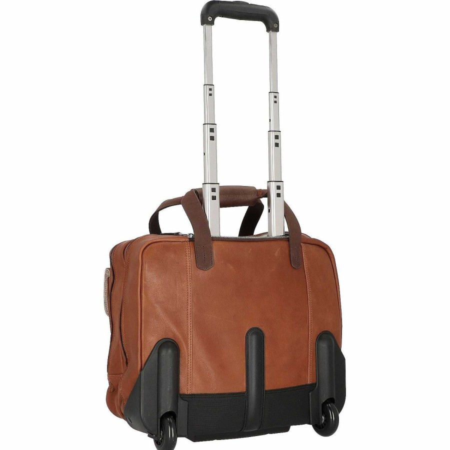 Travel Luggage Harold's | Harold'S 2-Wheel Business Trolley Leather 40 Cm Laptop Compartment