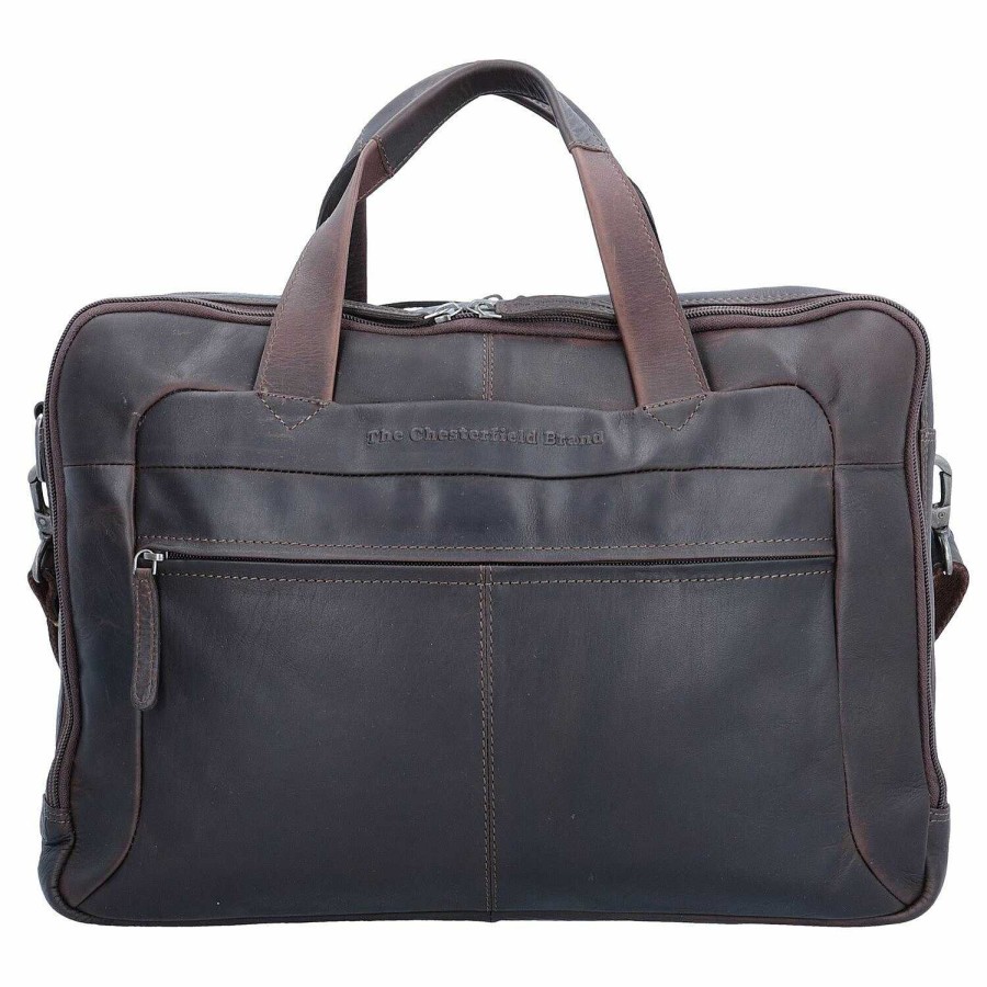 Business The Chesterfield Brand | The Chesterfield Brand Wax Pull Up Briefcase Leather 44 Cm Laptop Compartment