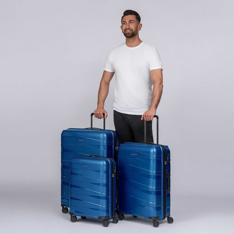 Travel Luggage Redolz | Redolz Essentials 10 3-Set 4-Wheel Suitcase Set 3-Piece