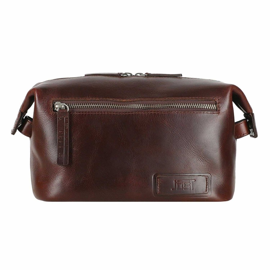 Travel Luggage Jost | Jost Trelleborg Toiletry Bag Leather 24 Cm