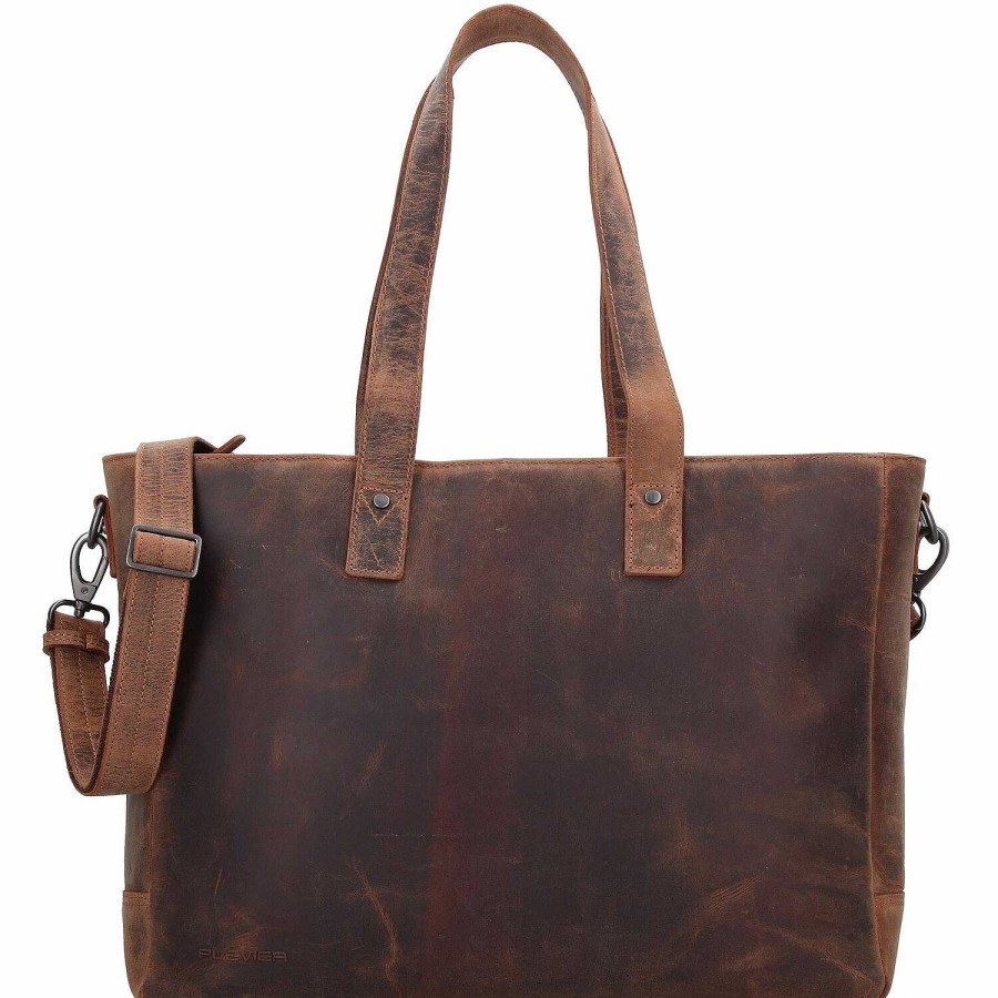 Bags Plevier | Plevier Shopper Bag Leather 41 Cm Laptop Compartment