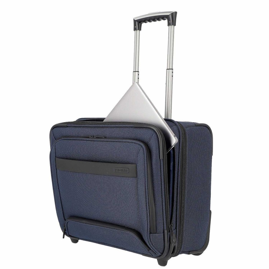 Travel Luggage Travelite | Travelite Meet 2-Wheel Business Trolley Rfid 38 Cm Laptop Compartment