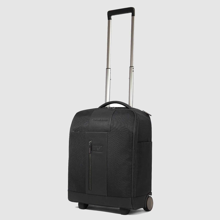 Travel Luggage Piquadro | Piquadro Letter 2 2 Wheels Cabin Trolley 45 Cm