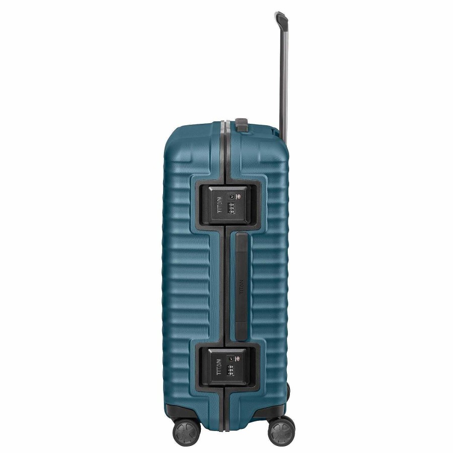 Travel Luggage Titan | Titan Litron Frame 4 Wheels Trolley 69 Cm