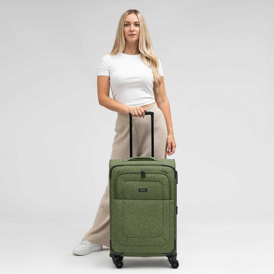 Travel Luggage Redolz | Redolz Essentials 12 Medium 4-Wheel Trolley 67 Cm With Expansion Pleat