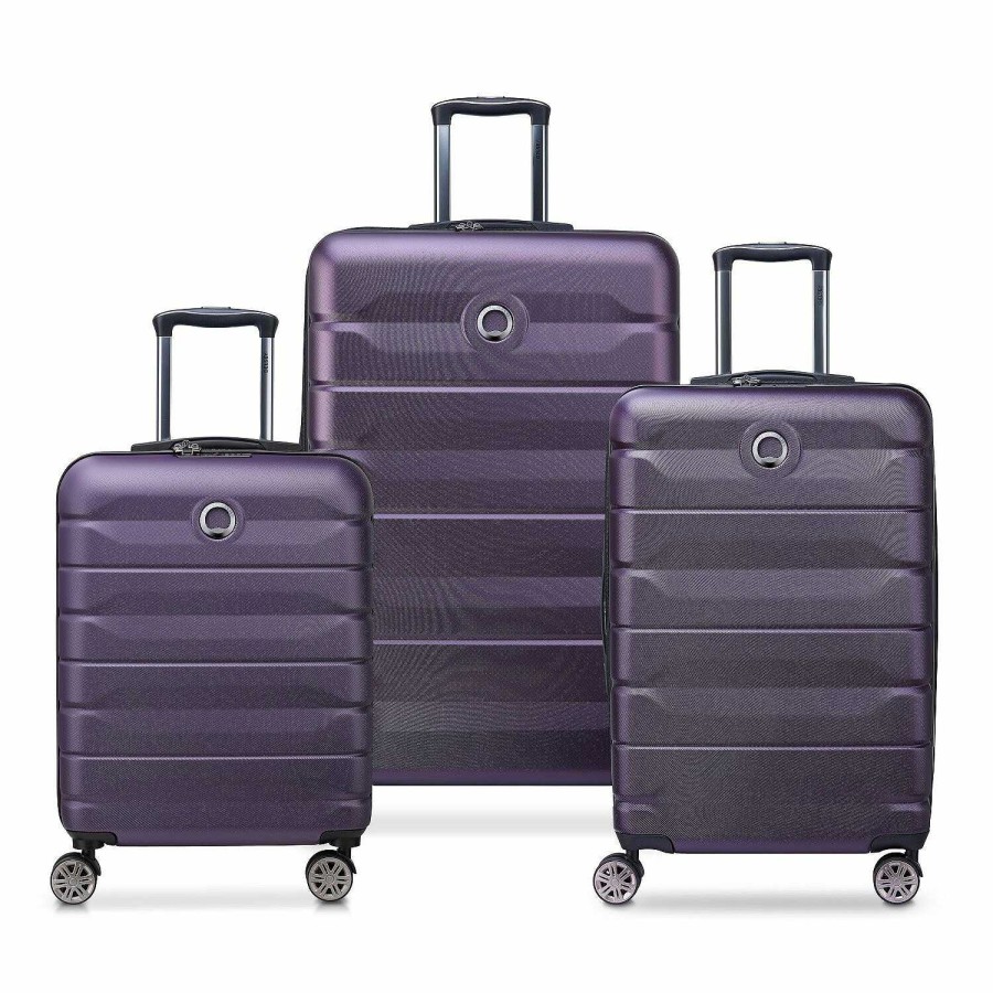 Travel Luggage Delsey Paris | Delsey Paris Air Armor 4 Wheel Suitcase Set 3 Pieces