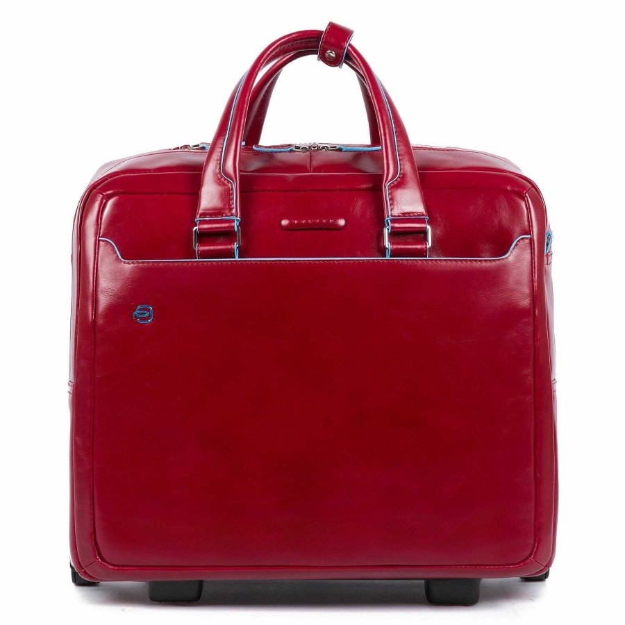 Travel Luggage Piquadro | Piquadro Blue Square 2-Wheel Business Trolley Leather 36 Cm Laptop Compartment