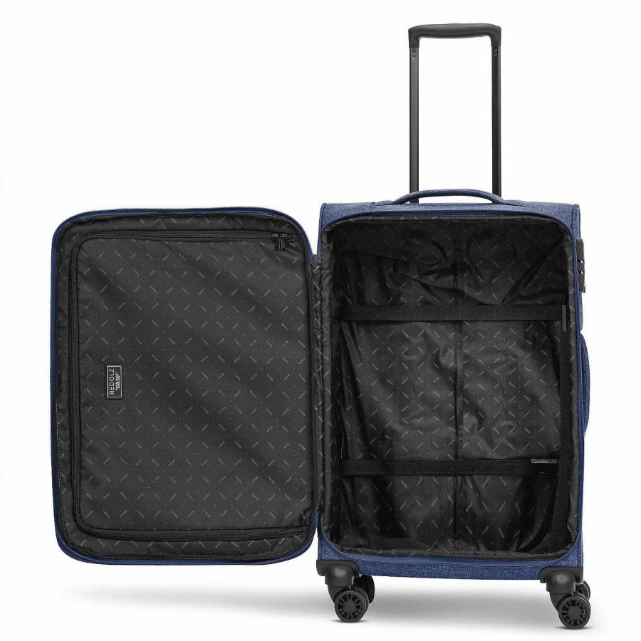 Travel Luggage Redolz | Redolz Essentials 12 Three Set 4-Wheel Suitcase Set 3-Piece. With Expansion Fold