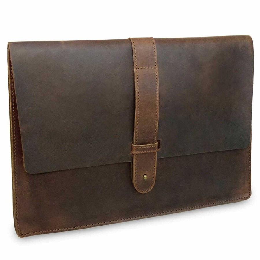 Business Buckle & Seam | Buckle & Seam Aspen Laptop Sleeve Leather 20.5 Cm