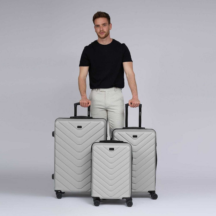 Travel Luggage Redolz | Redolz Essentials 07 3-Set 4-Wheel Suitcase Set 3-Piece