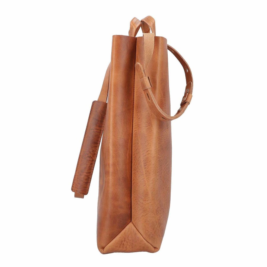 Bags Harold's | Harold'S Paperbag Shopper Bag Leather 33 Cm