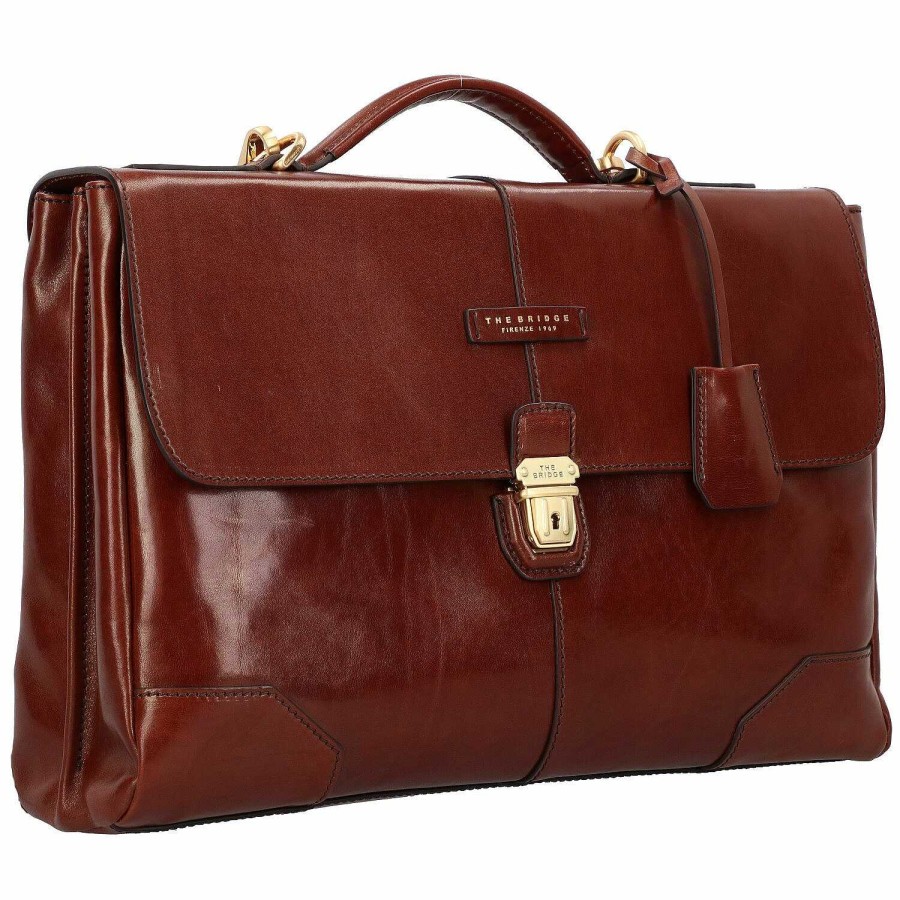 Business The Bridge | The Bridge Vespucci Briefcase Leather 40 Cm Laptop Compartment