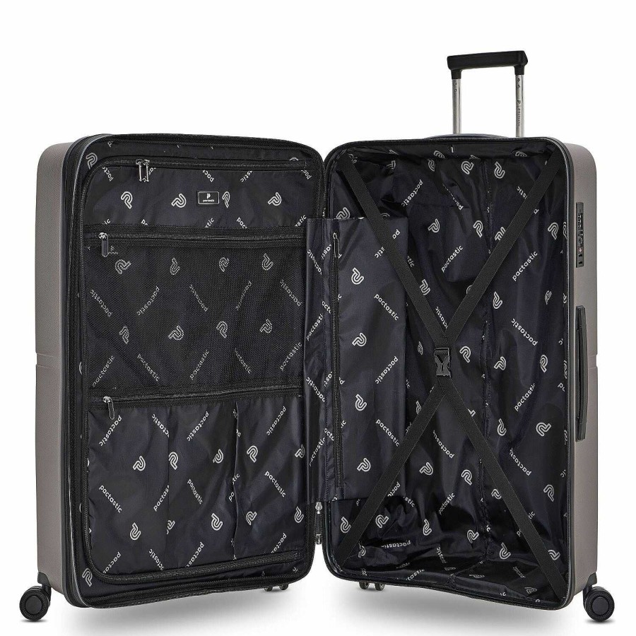 Travel Luggage Pactastic | Pactastic Collection 01 4-Wheel Suitcase Set 3 Pieces. With Expansion Fold