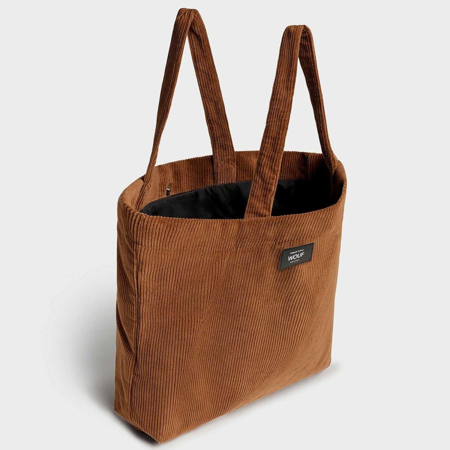 Bags Wouf | Wouf Corduroy Foldable Shopping Bag 40 Cm