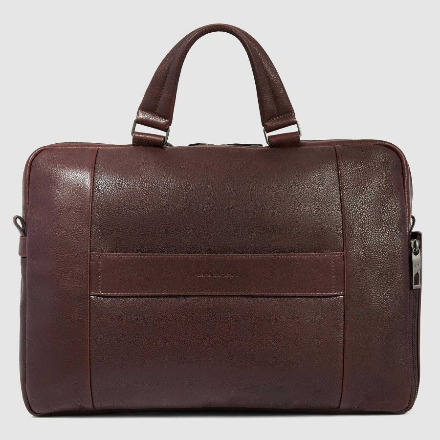 Business Piquadro | Piquadro Carl Briefcase Leather 41 Cm Laptop Compartment