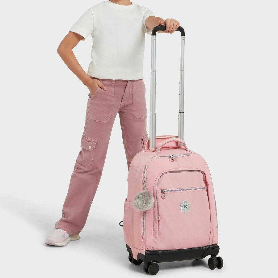 Travel Luggage Kipling | Kipling Back To School New Zea 2 Wheels Backpack Trolley 50 Cm Laptop Compartment