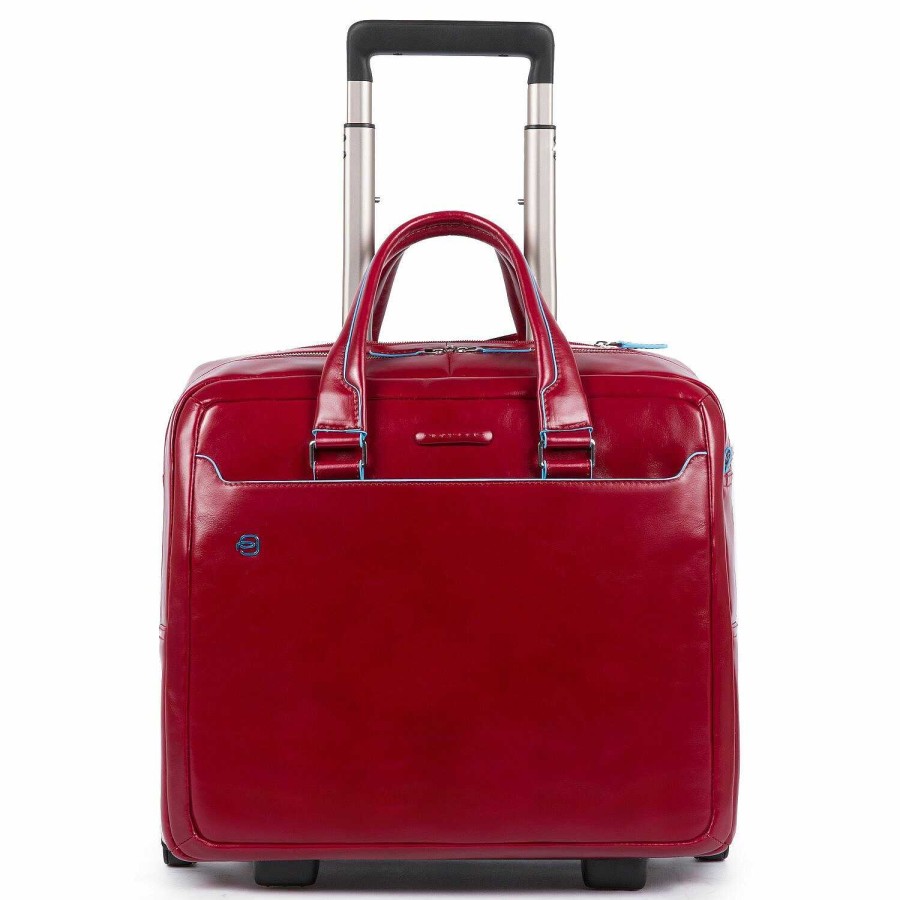 Travel Luggage Piquadro | Piquadro Blue Square 2-Wheel Business Trolley Leather 36 Cm Laptop Compartment