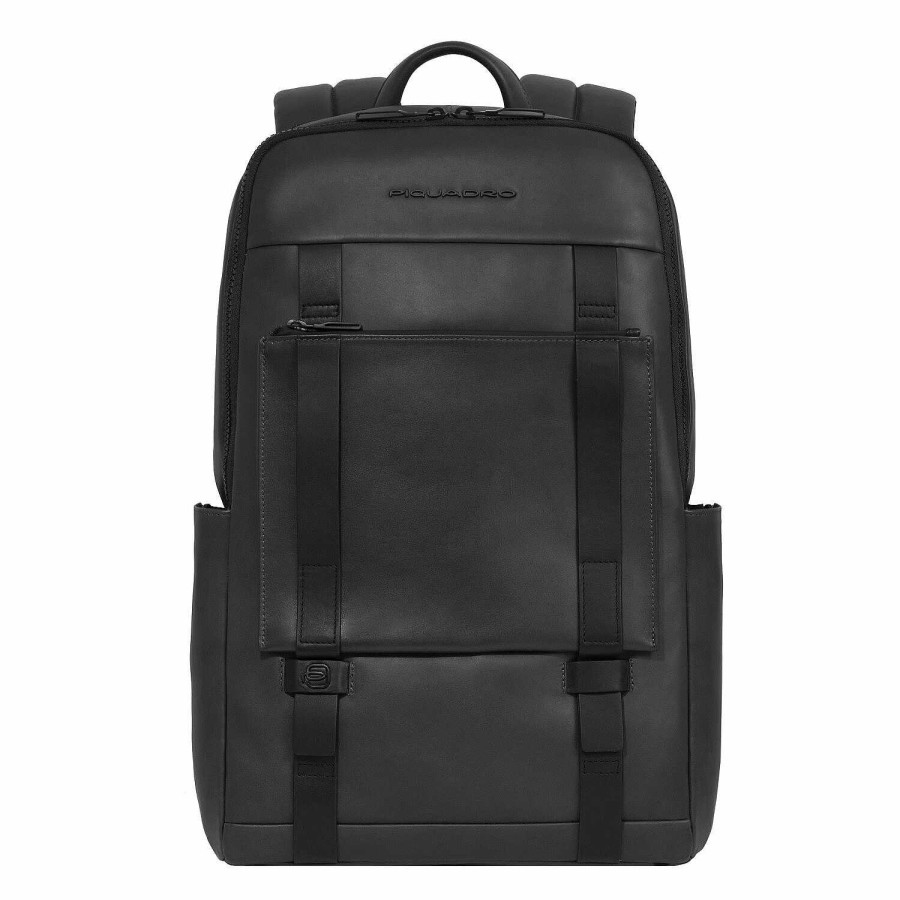 Backpacks Piquadro | Piquadro David Backpack Leather 43.5 Cm Laptop Compartment