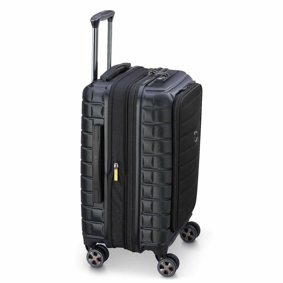 Travel Luggage Delsey Paris | Delsey Paris Shadow 5.0 4-Wheel Cabin Trolley 55 Cm Laptop Compartment With Expansion Fold