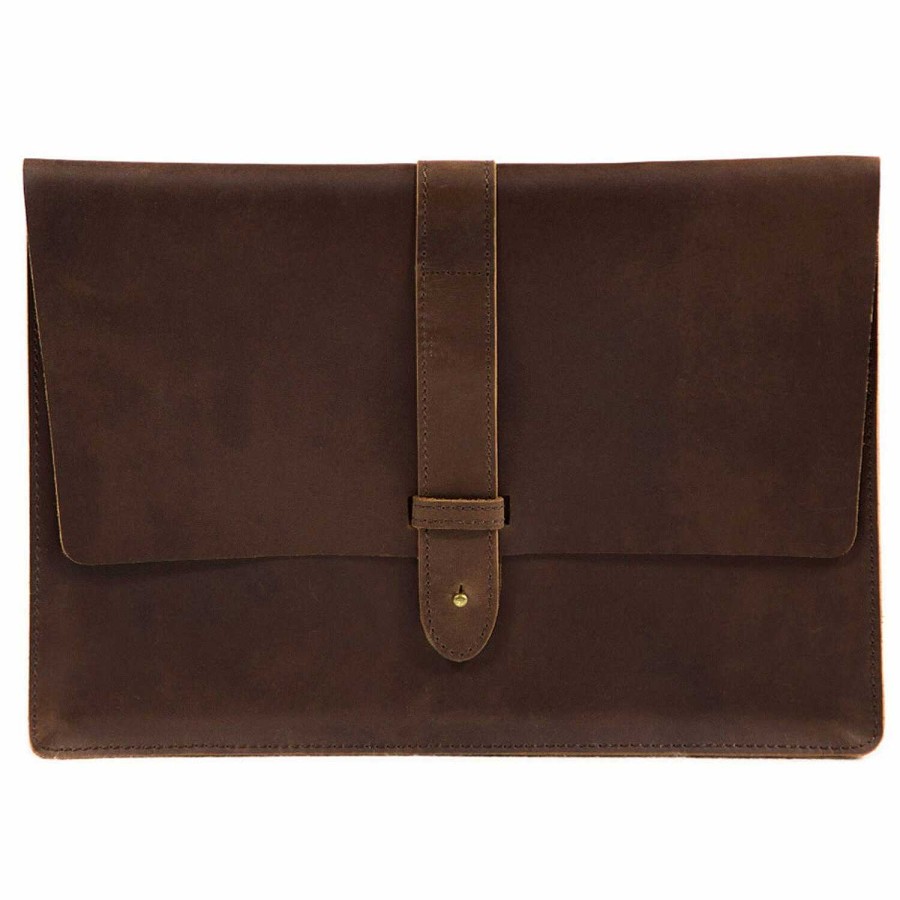 Business Buckle & Seam | Buckle & Seam Aspen Laptop Sleeve Leather 33 Cm