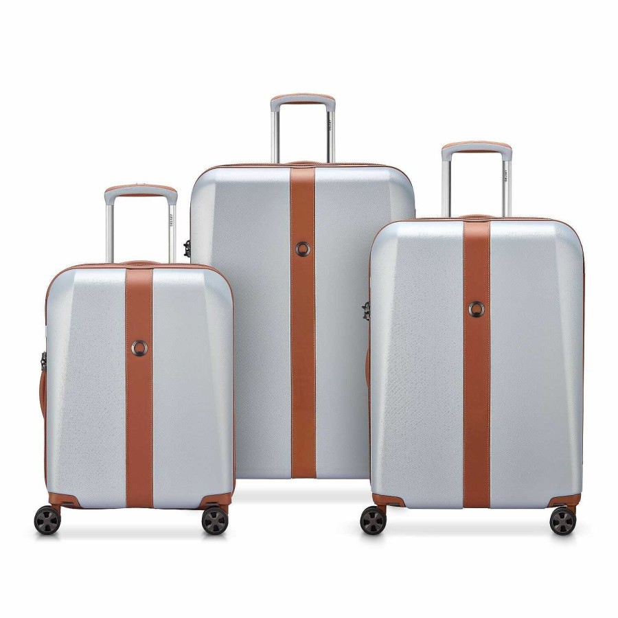 Travel Luggage Delsey Paris | Delsey Paris Promenade Hard 2.0 4 Wheel Suitcase Set 3 Pieces