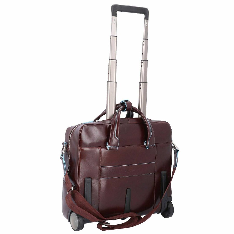 Travel Luggage Piquadro | Piquadro Blue Square 2-Wheel Business Trolley Leather 36 Cm Laptop Compartment