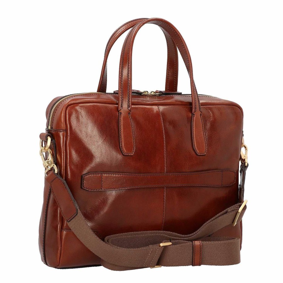 Business The Bridge | The Bridge Vespucci Briefcase Leather 38 Cm Laptop Compartment