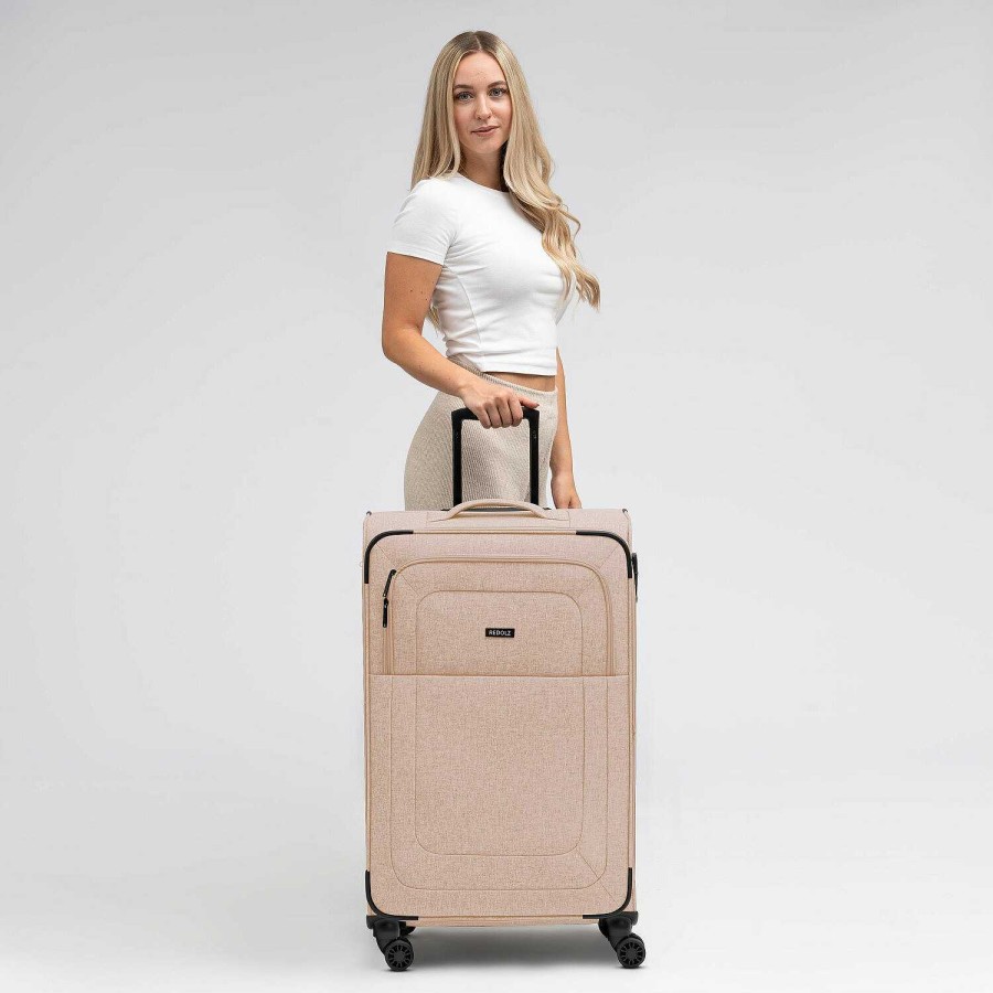 Travel Luggage Redolz | Redolz Essentials 12 Large 4-Wheel Trolley 79 Cm With Expansion Pleat