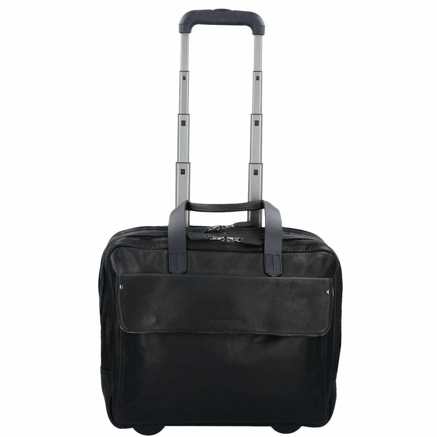 Travel Luggage Harold's | Harold'S 2-Wheel Business Trolley Leather 40 Cm Laptop Compartment