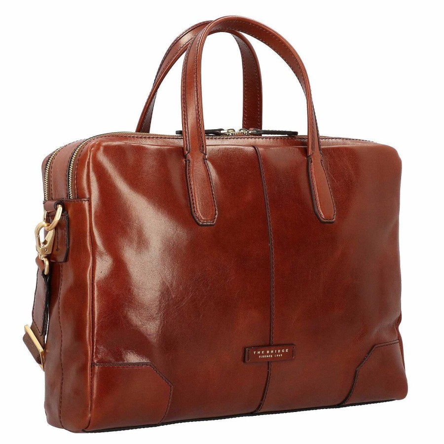 Business The Bridge | The Bridge Vespucci Briefcase Leather 41 Cm Laptop Compartment