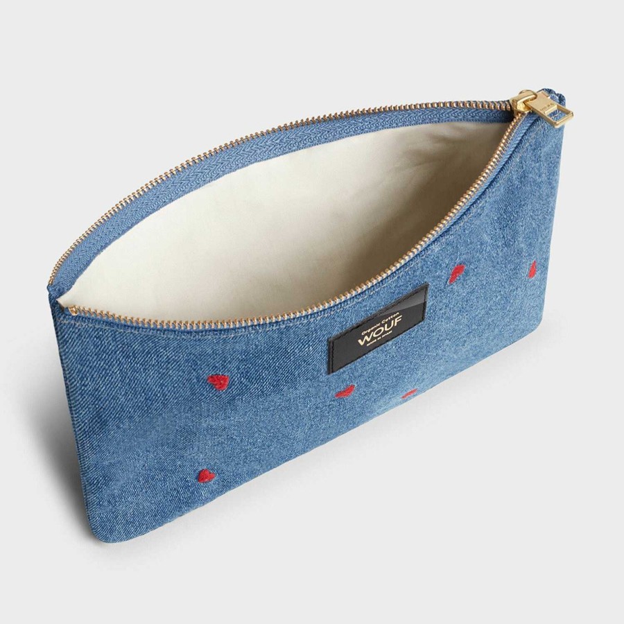 Travel Luggage Wouf | Wouf Denim Cosmetic Bag 27 Cm