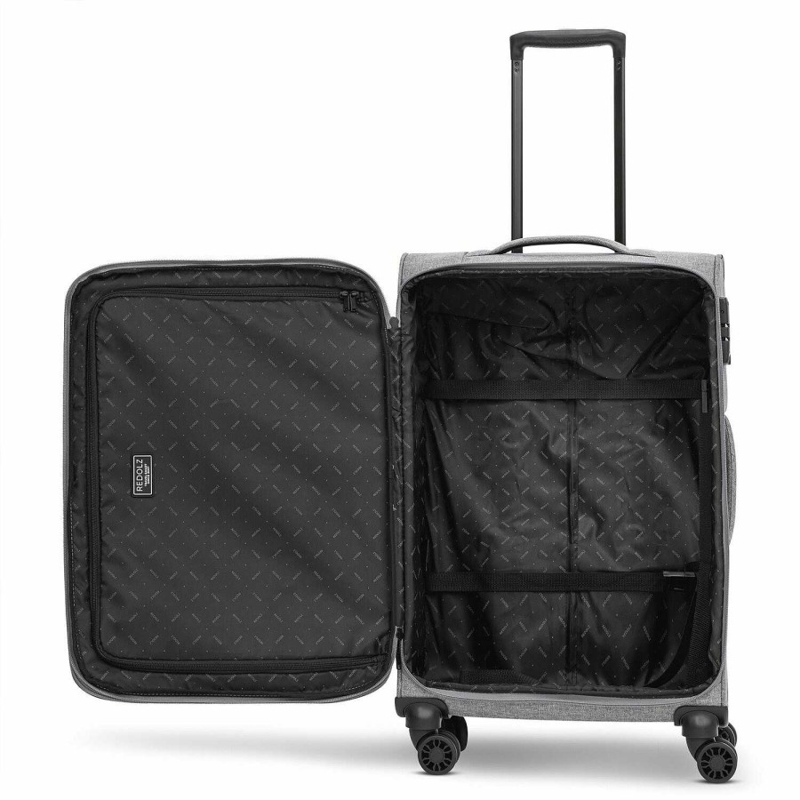 Travel Luggage Redolz | Redolz Essentials 12 Three Set 4-Wheel Suitcase Set 3-Piece. With Expansion Fold