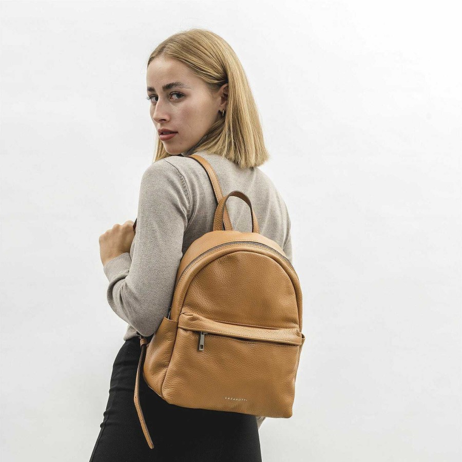 Backpacks Lazarotti | Lazarotti Milano Leather City Backpack Leather 31 Cm