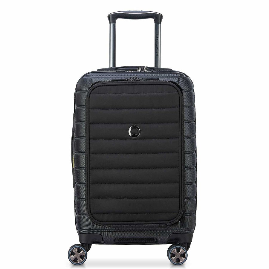 Travel Luggage Delsey Paris | Delsey Paris Shadow 5.0 4-Wheel Cabin Trolley 55 Cm Laptop Compartment With Expansion Fold