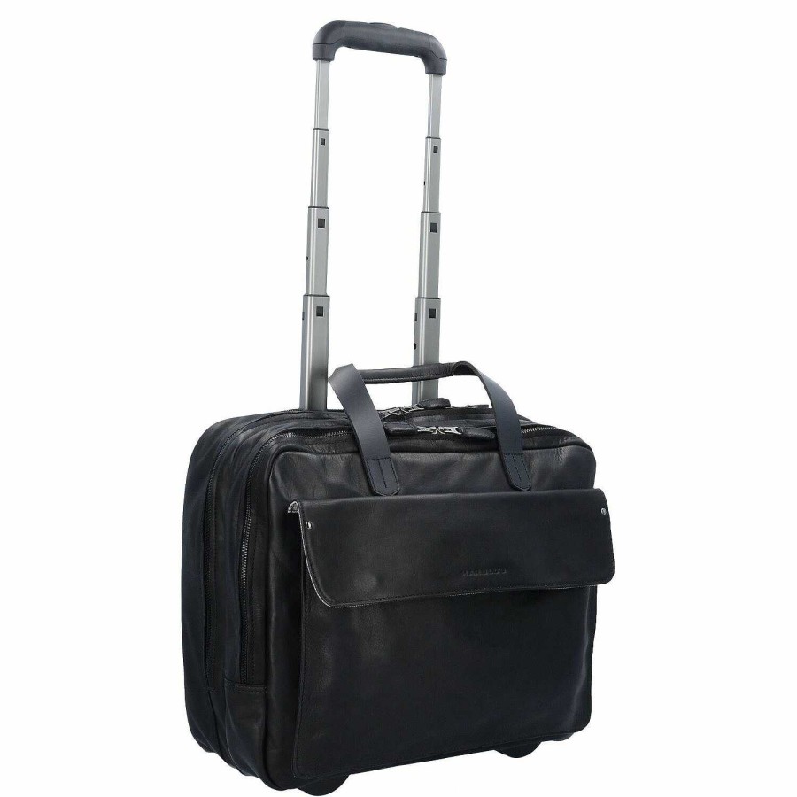 Travel Luggage Harold's | Harold'S 2-Wheel Business Trolley Leather 40 Cm Laptop Compartment