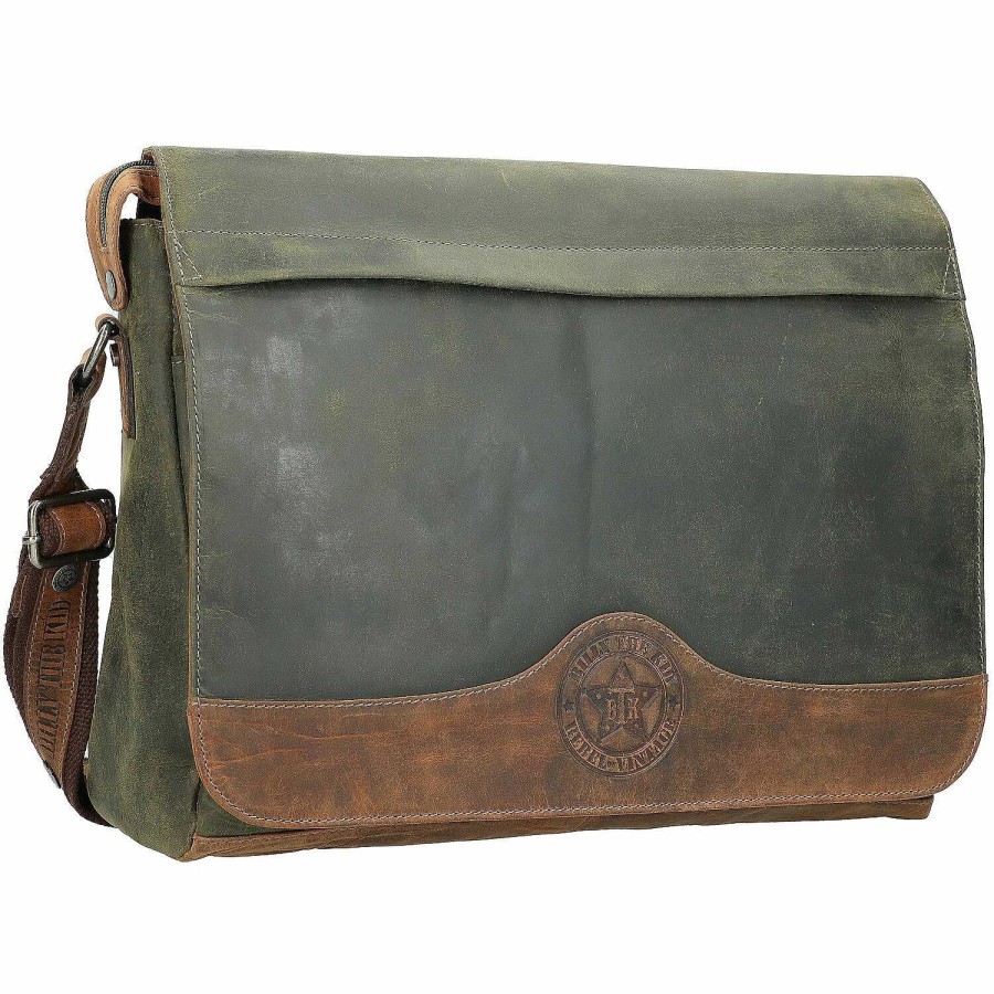 Business Billy the Kid | Billy The Kid Hunter Messenger Leather 38 Cm Laptop Compartment